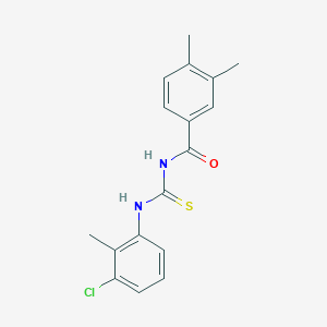 N-[(3-chloro-2-methylphenyl)carbamothioyl]-3,4-dimethylbenzamide