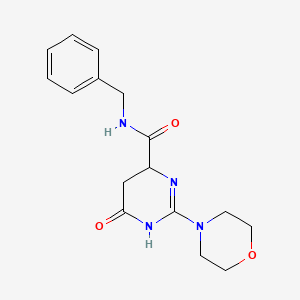 N-benzyl-2-(4-morpholinyl)-6-oxo-1,4,5,6-tetrahydro-4-pyrimidinecarboxamide