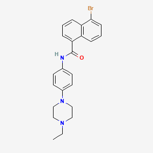 5-bromo-N-[4-(4-ethylpiperazin-1-yl)phenyl]naphthalene-1-carboxamide