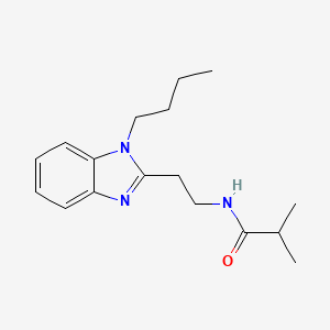 N-[2-(1-butyl-1H-1,3-benzodiazol-2-yl)ethyl]-2-methylpropanamide