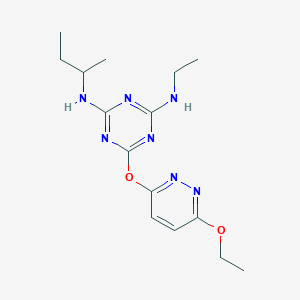 N-(sec-butyl)-6-[(6-ethoxy-3-pyridazinyl)oxy]-N'-ethyl-1,3,5-triazine-2,4-diamine