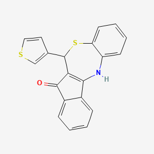 6-(3-thienyl)-6,12-dihydro-7H-indeno[2,1-c][1,5]benzothiazepin-7-one