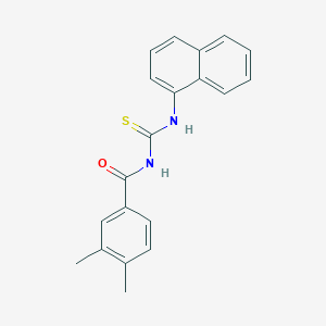 molecular formula C20H18N2OS B410127 3,4-dimethyl-N-(naphthalen-1-ylcarbamothioyl)benzamide 