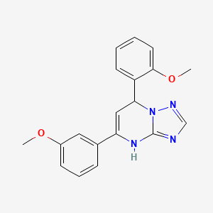 7-(2-methoxyphenyl)-5-(3-methoxyphenyl)-4,7-dihydro[1,2,4]triazolo[1,5-a]pyrimidine