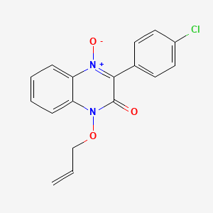 3-(4-Chlorophenyl)-4-oxido-1-prop-2-enoxyquinoxalin-4-ium-2-one