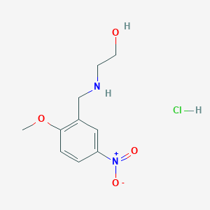 2-[(2-Methoxy-5-nitrophenyl)methylamino]ethanol;hydrochloride