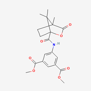 dimethyl 5-{[(4,7,7-trimethyl-3-oxo-2-oxabicyclo[2.2.1]hept-1-yl)carbonyl]amino}isophthalate