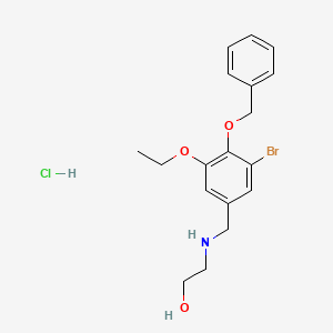 2-{[4-(benzyloxy)-3-bromo-5-ethoxybenzyl]amino}ethanol hydrochloride