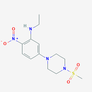 N-ethyl-5-[4-(methylsulfonyl)-1-piperazinyl]-2-nitroaniline