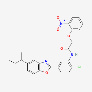 N-[5-(5-sec-butyl-1,3-benzoxazol-2-yl)-2-chlorophenyl]-2-(2-nitrophenoxy)acetamide