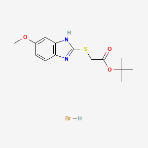 molecular formula C14H19BrN2O3S B4101516 tert-butyl [(5-methoxy-1H-benzimidazol-2-yl)thio]acetate hydrobromide 