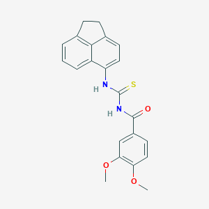 molecular formula C22H20N2O3S B410153 1-Acenaphthen-5-yl-3-(3,4-dimethoxy-benzoyl)-thiourea 