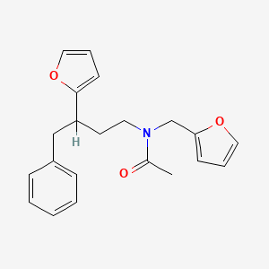 N-(2-furylmethyl)-N-[3-(2-furyl)-4-phenylbutyl]acetamide