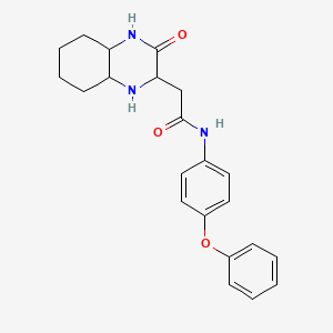 2-(3-oxodecahydro-2-quinoxalinyl)-N-(4-phenoxyphenyl)acetamide