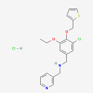 molecular formula C20H22Cl2N2O2S B4101724 [3-chloro-5-ethoxy-4-(2-thienylmethoxy)benzyl](3-pyridinylmethyl)amine hydrochloride 