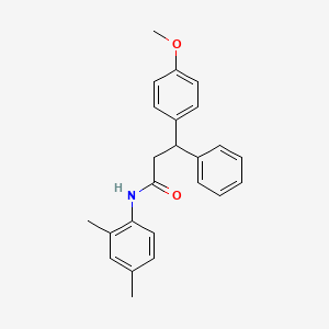 N-(2,4-dimethylphenyl)-3-(4-methoxyphenyl)-3-phenylpropanamide