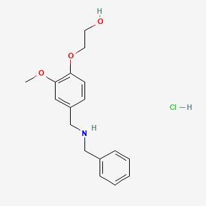 2-{4-[(benzylamino)methyl]-2-methoxyphenoxy}ethanol hydrochloride