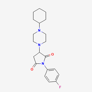 3-(4-Cyclohexylpiperazin-1-yl)-1-(4-fluorophenyl)pyrrolidine-2,5-dione