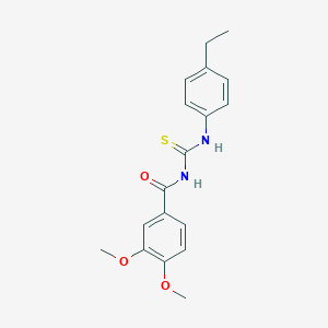 N-[(4-ethylphenyl)carbamothioyl]-3,4-dimethoxybenzamide