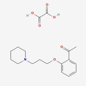 1-{2-[3-(1-piperidinyl)propoxy]phenyl}ethanone oxalate