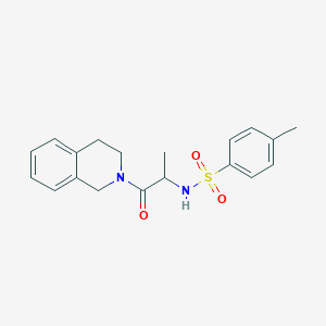 N-[1-(3,4-dihydroisoquinolin-2(1H)-yl)-1-oxopropan-2-yl]-4-methylbenzenesulfonamide