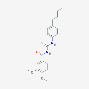 N-[(4-butylphenyl)carbamothioyl]-3,4-dimethoxybenzamide