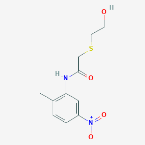 2-[(2-hydroxyethyl)thio]-N-(2-methyl-5-nitrophenyl)acetamide