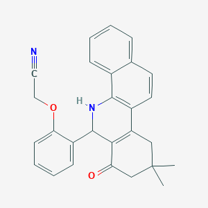 [2-(9,9-dimethyl-7-oxo-5,6,7,8,9,10-hexahydrobenzo[c]phenanthridin-6-yl)phenoxy]acetonitrile