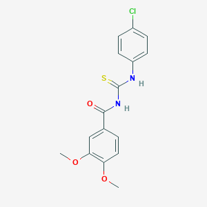 N-[(4-chlorophenyl)carbamothioyl]-3,4-dimethoxybenzamide