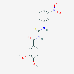 3,4-dimethoxy-N-[(3-nitrophenyl)carbamothioyl]benzamide