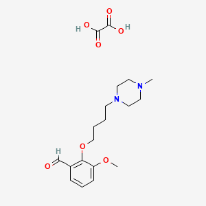 3-Methoxy-2-[4-(4-methylpiperazin-1-yl)butoxy]benzaldehyde;oxalic acid