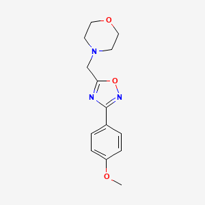 4-{[3-(4-methoxyphenyl)-1,2,4-oxadiazol-5-yl]methyl}morpholine