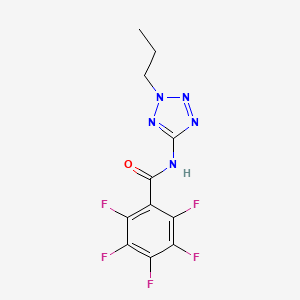 molecular formula C11H8F5N5O B4101951 2,3,4,5,6-pentafluoro-N-(2-propyl-2H-tetrazol-5-yl)benzamide 