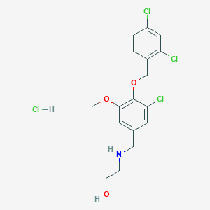 2-({3-chloro-4-[(2,4-dichlorobenzyl)oxy]-5-methoxybenzyl}amino)ethanol hydrochloride