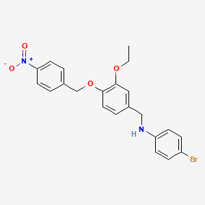 (4-bromophenyl){3-ethoxy-4-[(4-nitrobenzyl)oxy]benzyl}amine