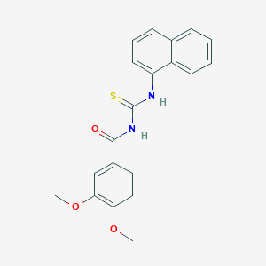 3,4-dimethoxy-N-(naphthalen-1-ylcarbamothioyl)benzamide
