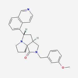 (1S,5S,7S)-7-isoquinolin-5-yl-3-[(3-methoxyphenyl)methyl]-3,8-diazatricyclo[6.3.0.01,5]undecan-2-one