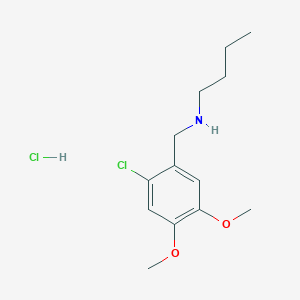 molecular formula C13H21Cl2NO2 B4102030 N-[(2-chloro-4,5-dimethoxyphenyl)methyl]butan-1-amine;hydrochloride 