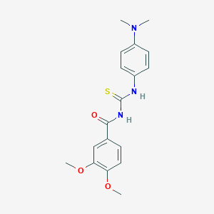 N-{[4-(dimethylamino)phenyl]carbamothioyl}-3,4-dimethoxybenzamide