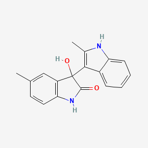 molecular formula C18H16N2O2 B4102048 3'-hydroxy-2,5'-dimethyl-1',3'-dihydro-1H,2'H-3,3'-biindol-2'-one 