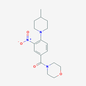 4-[4-(4-methyl-1-piperidinyl)-3-nitrobenzoyl]morpholine