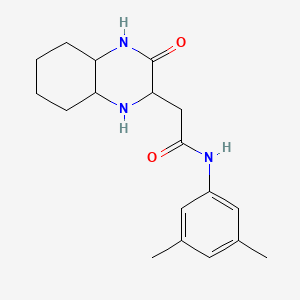 N-(3,5-dimethylphenyl)-2-(3-oxodecahydroquinoxalin-2-yl)acetamide