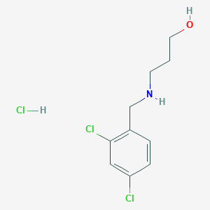 molecular formula C10H14Cl3NO B4102070 3-[(2,4-dichlorobenzyl)amino]-1-propanol hydrochloride 