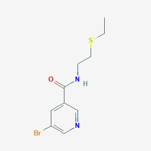 5-bromo-N-[2-(ethylthio)ethyl]nicotinamide