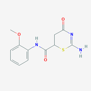 2-amino-N-(2-methoxyphenyl)-4-oxo-5,6-dihydro-4H-1,3-thiazine-6-carboxamide