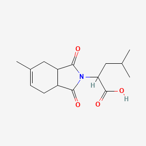 4-methyl-2-(5-methyl-1,3-dioxo-1,3,3a,4,7,7a-hexahydro-2H-isoindol-2-yl)pentanoic acid