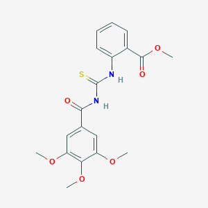 Methyl 2-({[(3,4,5-trimethoxyphenyl)carbonyl]carbamothioyl}amino)benzoate