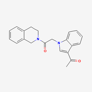 molecular formula C21H20N2O2 B4102128 2-(3-acetyl-1H-indol-1-yl)-1-(3,4-dihydroisoquinolin-2(1H)-yl)ethanone 