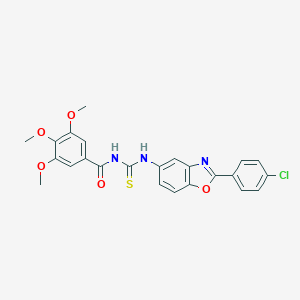 N-[2-(4-chlorophenyl)-1,3-benzoxazol-5-yl]-N'-(3,4,5-trimethoxybenzoyl)thiourea