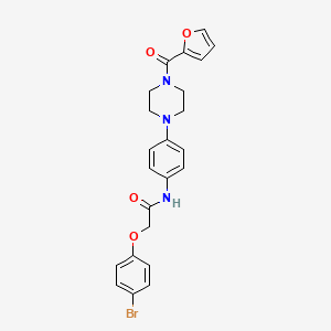 molecular formula C23H22BrN3O4 B4102170 2-(4-bromophenoxy)-N-{4-[4-(2-furoyl)-1-piperazinyl]phenyl}acetamide 